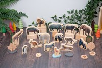 TickiT blocs animaux sauvages en bois - jouet éducatif pour enfants-2