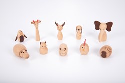 tickit Wooden Animal Friends - Pk10