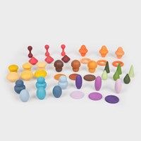 TickiT trésors en bois jouet éducatif set 42 pièces multicolore-2