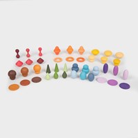 TickiT trésors en bois jouet éducatif set 42 pièces multicolore-3