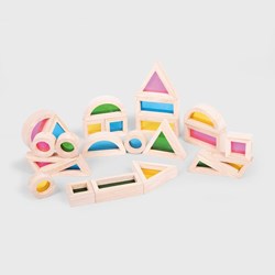 TickiT Blocs Arc-en-ciel Set - Jouet en Bois 24 pièces