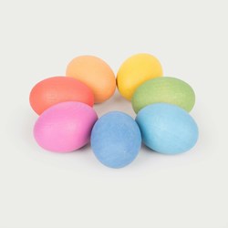 TickiT jouet en bois œufs arc-en-ciel - jeu sensoriel éducatif