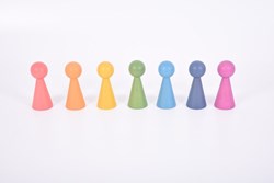 TickiT jouet en bois figurines arc-en-ciel - jeu éducatif coloré