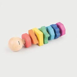 TickiT jouet en bois Rainbow Wooden Shape Twister éducatif