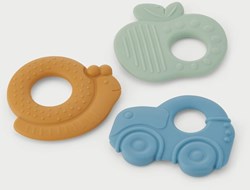 TickiT anneaux de dentition sensoriels jouet en silicone - lot de 3 - multicolore