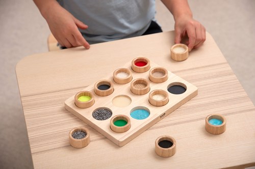 TickiT jouet sensoriel en bois Touch & Match plateau éducatif-2