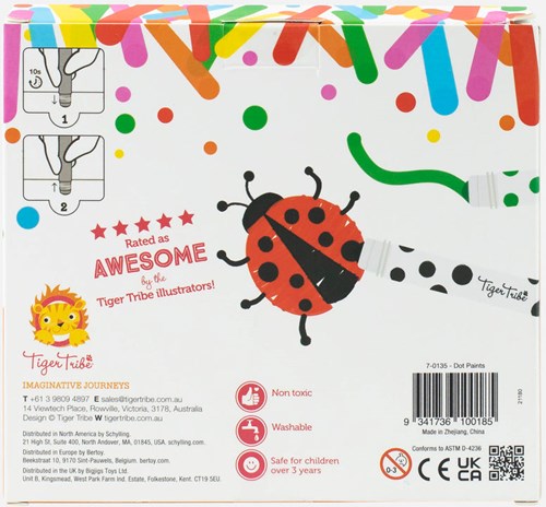 Tiger Tribe stip stiften - 8 stuks