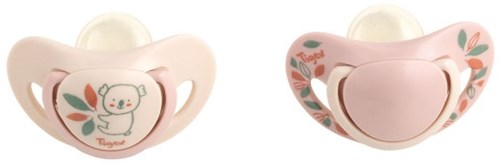 Tigex sucettes silicone Smart Planet 2 pièces 6-18 mois rose-2