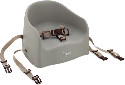 Tigex rehausseur chaise bébé taupe 6-36 mois sûr et compact