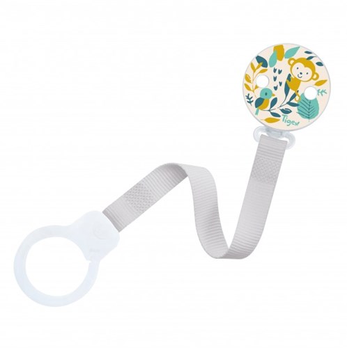 Tigex attache-tétine universelle ruban singe - accessoires bébé