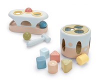 Dantoy banc à marteler bioplastique jouet durable 5 pièces-2