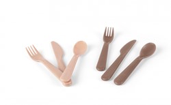 Dantoy Bestekset Mokka/Beige, 6dlg.