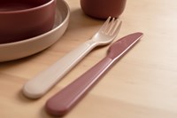 Dantoy set de couverts jouet TINY Dinnertime sable rouge 6 pièces durable-2