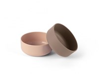 Dantoy set de bols vaisselle bébé BIOplastique sable moka 2 pièces