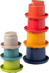 Tolo Bio Jouet Empilable Tasses Arc-en-ciel 7 pièces
