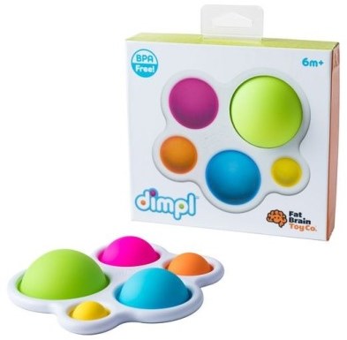 Tomy jouet sensoriel Dimpl jeu de manipulation coussins pop en silicone