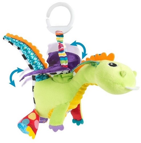 Lamaze jouet bébé Flip Flap Dragon jaune peluche sensorielle