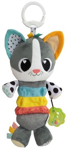 Lamaze peluche Millie le Chat - jouet bébé éducatif gris