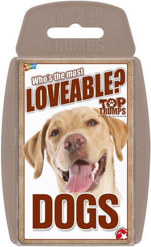 Winning Moves jeu de cartes chiens Top Trumps jeu éducatif anglais