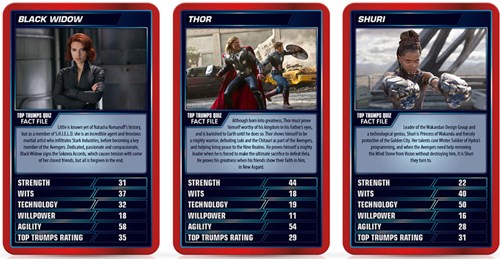 Marvel jeu de cartes Top Trumps Marvel Cinematic Universe cartes à jouer-2