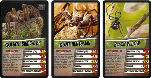 Winning Moves jeu de cartes Spiders jeu éducatif Top Trumps pour enfants-2