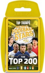 Winning Moves jeu de cartes football Top Trumps World Football Stars Top 200 Pack 2
