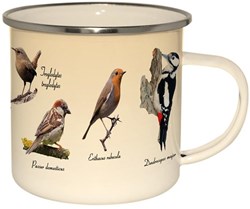 Esschert Design Emaille mok vogels