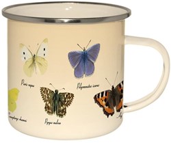 Esschert Design Emaille mok vlinders