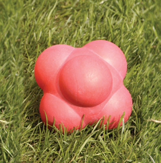Precision balle de réaction caoutchouc 10cm rose - balle d'entraînement réflexes