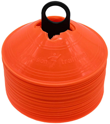 Precision cônes d'entraînement - orange - 50 pièces - marqueurs sportifs