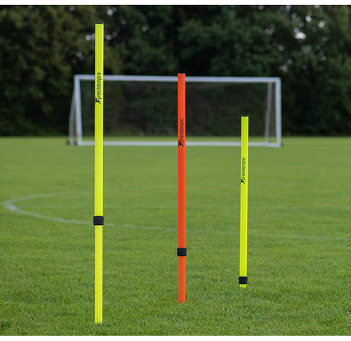 Precision poteaux d'entraînement réglables - lot de 12 - accessoire sportif