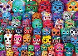 Eurographics Crânes mexicains traditionnels (1000)