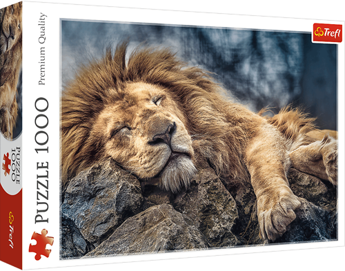 Trefl puzzle - 1000 pièces - lion endormi - puzzle adulte