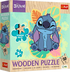 Trefl puzzle en bois Lilo & Stitch - 50 pièces - FSC Mix - jeu pour enfants
