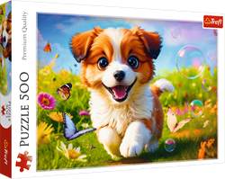 Trefl puzzle Happy Puppy - 500 pièces animaux carton FSC