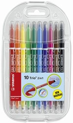 Stabilo  teken en verfspullen Trio 2 in etui