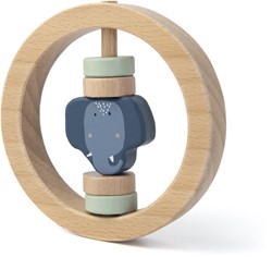 Trixie Hochet rond en bois - Mrs. Elephant