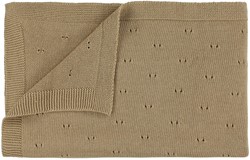Couverture tricotée Trixie | 75x100cm - Sable