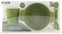 Trixie Siliconen Baby Eetset - Mr. Dino-2