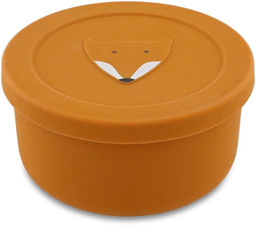 Trixie boîte à goûter enfants - silicone Mr. Fox - boîte à fruits école - lave-vaisselle-2