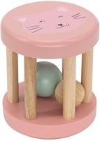 Trixie hochet bébé en bois - Mrs. Cat roulante FSC bois