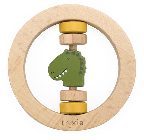 Trixie hochet en bois jouet bébé - Mr. Dino - Bois FSC
