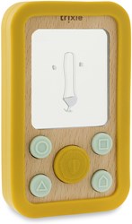 Trixie téléphone bébé en bois et silicone - jouet éducatif Mr. Lion
