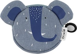 Trixie porte-monnaie - porte-monnaie rond enfant Mrs. Elephant bleu