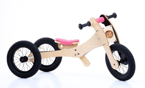 Trybike en bois Draisienne 4 - 1 Rose
