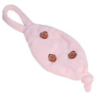 Tryco doudou attache-tétine textile bébé cygne rose brodé ultra doux