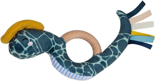 Tryco anneau de dentition en bois hochet serpent Steve - jouet bébé-2