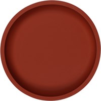 Tryco assiette enfant silicone ronde dark rust - passe au lave-vaisselle-2