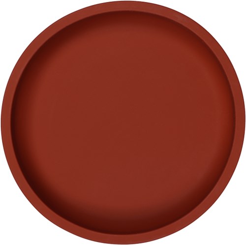 Tryco assiette enfant silicone ronde dark rust - passe au lave-vaisselle-2
