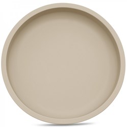 Tryco assiette ronde en silicone sable - vaisselle bébé passe au lave-vaisselle